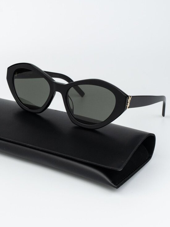 Saint Laurent Women Sunglasses Black Grey Cat Eye SLM60 006 NEW AUTHENTIC main image 11